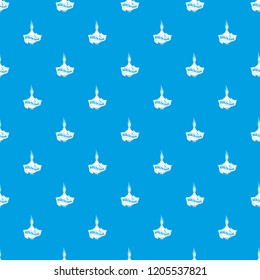 Health eco food pattern vector seamless blue repeat for any use