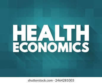 La Economía de la Salud es una rama de la economía que se ocupa de cuestiones relacionadas con la producción y el consumo de la salud y la atención de la salud, el concepto de texto de fondo