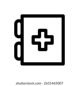 Health education. Editable stroke vector icon.