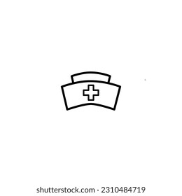 Health emblem vector logo icon symbol illustration drug holder or capsule isolated editable stroke
