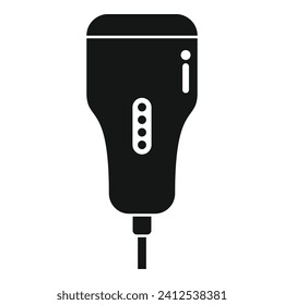 Health exam icon simple vector. Device ultra sound. Ultrasonic cardiac