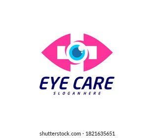 Health Eye logo design vector template, Creative eye logo concept, Icon symbol, Illustration