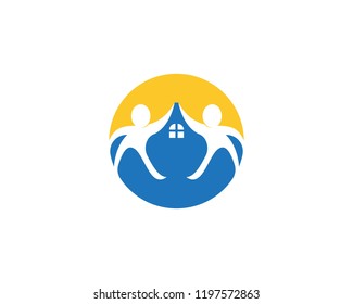 Health family care logo vector