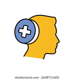 Health First Icon vector stock illustration