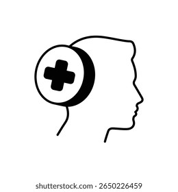 Health First Icon vector stock illustration