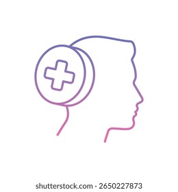 Health First Icon vector stock illustration