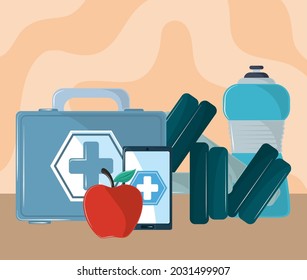 health fitness application technology concept