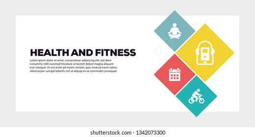 HEALTH AND FITNESS BANNER CONCEPT
