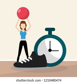 health fitness cartoon