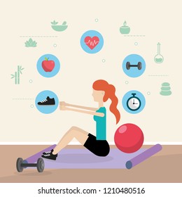 health fitness cartoon