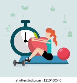 health fitness cartoon