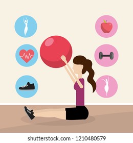 health fitness cartoon