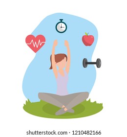 health fitness cartoon