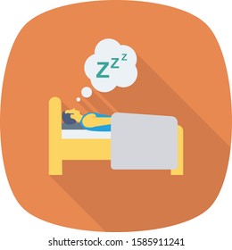 Health & Fitness flat icons for  bedroom  & sleep