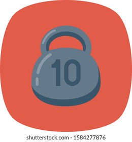 Health & Fitness flat icons for bodybuilding  & lifting 