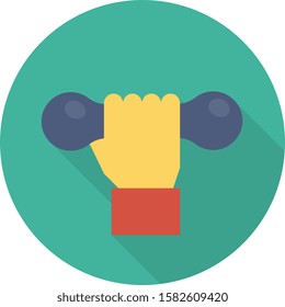Health & Fitness flat icons for exercise  & bodybuilding 