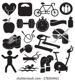 Health and Fitness Icons Collection