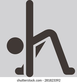 Health and Fitness icons set - aerobics icon optimized for size 32x32 pixels