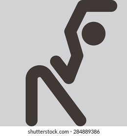 Health and Fitness icons set - aerobics icon optimized for size 32x32 pixels