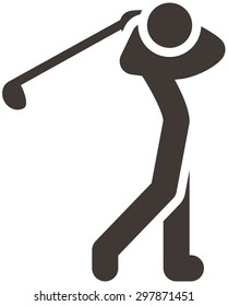 Health and Fitness icons set - golf icon optimized for size 32x32 pixels
