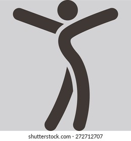 Health and Fitness icons set - sport dancing icon optimized for size 32x32 pixels