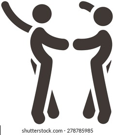 Health and Fitness icons set - sport dancing icon optimized for size 32x32 pixels