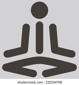 Health and Fitness icons set - yoga icon