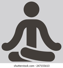 Health and Fitness icons set - yoga icon