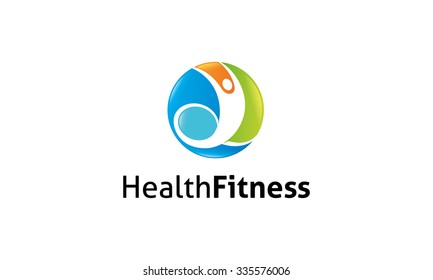 Health Fitness Logo