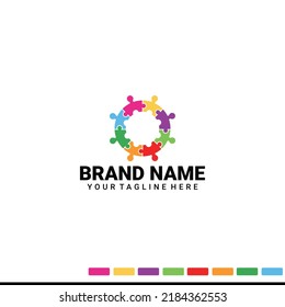 Health flat design autism logo