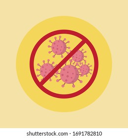 The health flaticon design can be used to inform about preventing transmission of viruses or other infectious diseases.