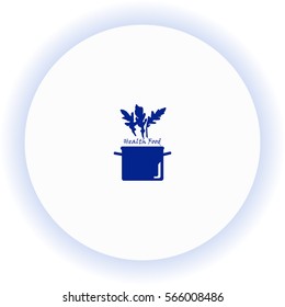 Health food  icon. Vector design.