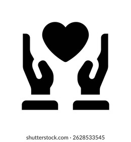 health glyph icon. Strong and solid vector icon for websites, mobile interfaces, presentations, and visual branding. High quality and easy to edit.