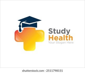 logotipo de graduação de saúde para estudo médico