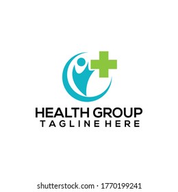 Health group logo concept vector