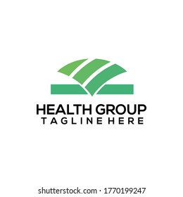 vector de concepto de logotipo de grupo de salud