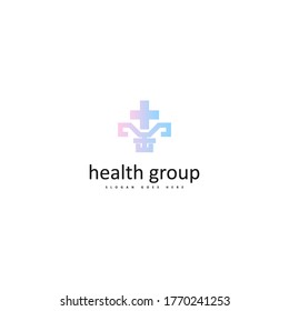 Health group logo concept vector