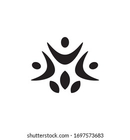 Design der Vektorillustration für das Logo der Gesundheitsgruppe