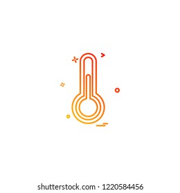 health healthcare medicine temperature therm thermometer icon vector desige