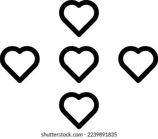 Health hearts Vector Icon which is suitable for commercial work and easily modify or edit it
