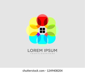 Health home logo vector template