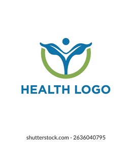 Health Human anatomy of man logo icon vector illustration