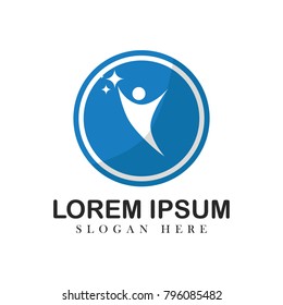 Health human company people vector logotype creative template isolated emblem illustration