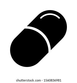 Health icon : capsulle pills flat