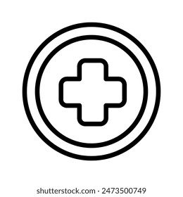 health icon line vector design illustration in trendy style