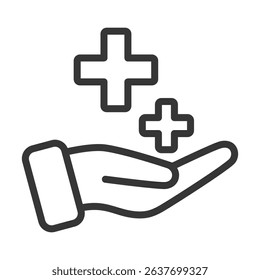 Health Icon Lineal Style Vector Illustration