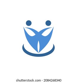 health icon logo design concept