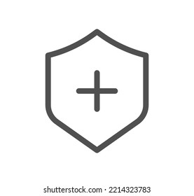 Health icon outline and linear vector.
