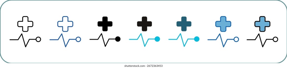 Health Icon Pack Multistyle Editable Stroke
