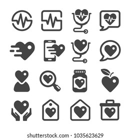 health icon set